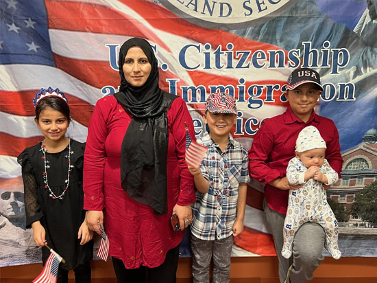 Newly minted US citizen
